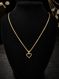 Women's 1mm Franco chain + heart pendant