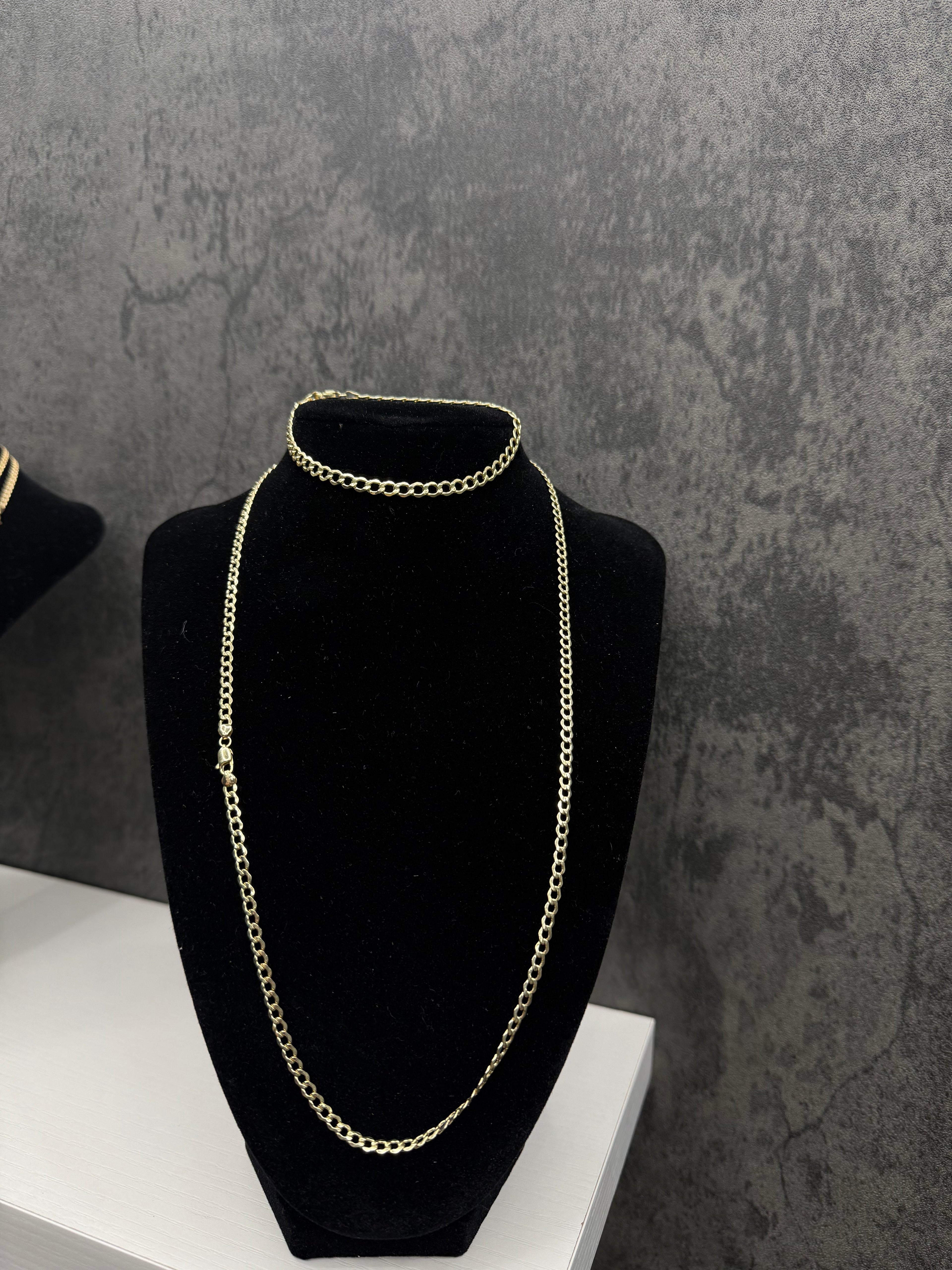 10k gold chain and bracelet